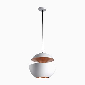 Here Comes the Sun Medium White and Copper Pendant Lamp by Bertrand Balas