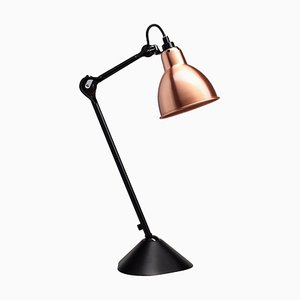 Copper Lampe Gras N° 205 Table Lamp by Bernard-Albin Gras