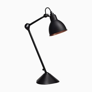 Lampe de Bureau Lampe Gras N° 205 Noire et Cuivre par Bernard-Albin Gras