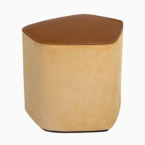 Small Pouf! Leather Stool by Nestor Perkal