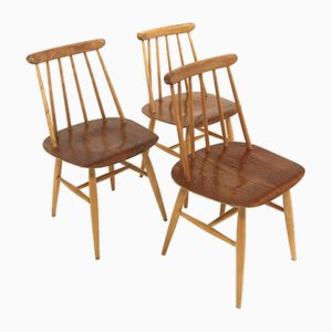 Fanett Stühle von Ilmari Tapiovaara für Edsby Verken, Schweden, 1960er, 3er Set