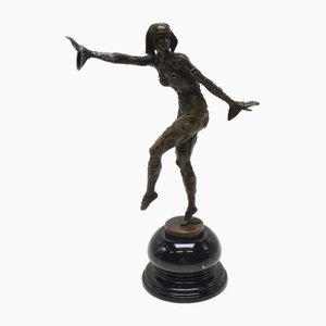 After D H Chiparus, Art Deco Phoenician Dancer, 1920s, Bronze