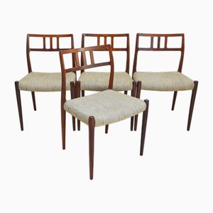 Mid-Century Model 79 Dining Chairs by Niels Moller, 1960s, Set of 4