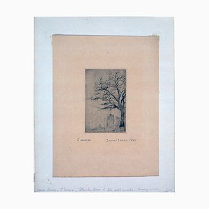 James Ensor, L'acacia, 1888, Drypoint Etching