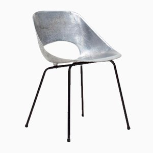 Tulip Chair aus Aluminiumguss von Pierre Guariche, Paris, 1954