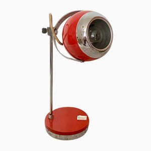 Space Age Red Eye Ball Desk Lamp, 1960s