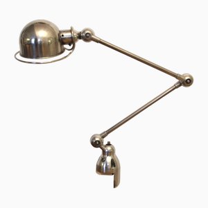 Lámpara de pinza industrial francesa vintage de Jean-Louis Domecq para Jieldé, años 50