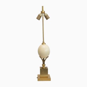 Ostrich Egg Table Lamp by Maison Charles