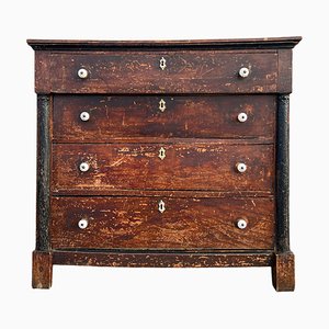 Empire Style Painted Elm Chest of Drawers, 1850