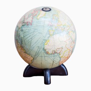 Illuminated Georama 12-Inch Library Globe by George Philips & Sons, London, England, 1930s