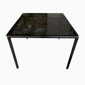 Mesa de centro con tablero de vidrio