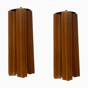 Large Tube Sconces, 1980s, Set of 2