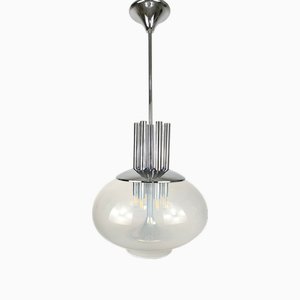 Lampadario tubolare attribuito a Mazzega, anni '60