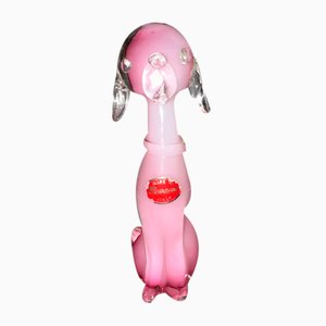 Figura perro de cristal de Murano soplado