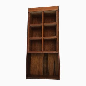 Mahogany Shelf for Collectible Trinkets, 1940s
