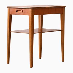 Table de Chevet Scandinave en Teck avec Tiroir, 1960s