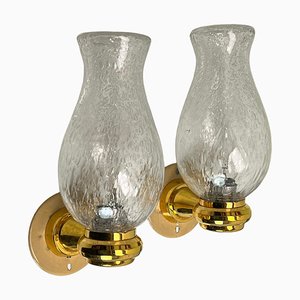 Onion Shaped Murano Glass Wall Lights from Keuco, 1970s, Set of 2