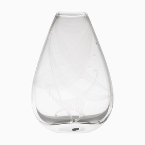 It Smells Like Fish Vase aus Glas, Vicke Lindstrand zugeschrieben, 1950er