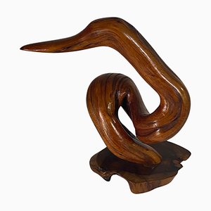 Sculpture Abstraite Free Form en Bois, France, 1960