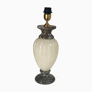 Tischlampe aus Alabaster & Marmor, Frankreich, 20. Jahrhundert