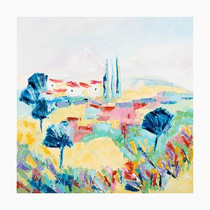 Sophie Petetin, Provence, Un Matin De Douceur, 2021, Oil Painting