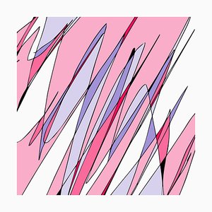Gaëlle Wagner, Diagonales lavanda y rosa, 2018 Gaëlle Wagner, 2018,