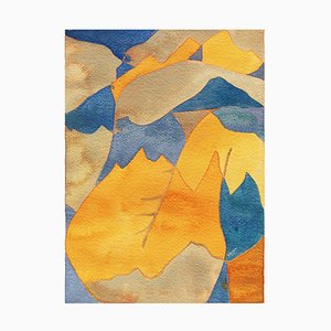 Aurélie Trabaud, Abstrait nu No.15 : Ligne de crête, 2022, Watercolor