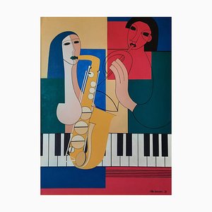 Hildegarde Handsaeme, En Parfaite Harmonie, 1990, Acryl