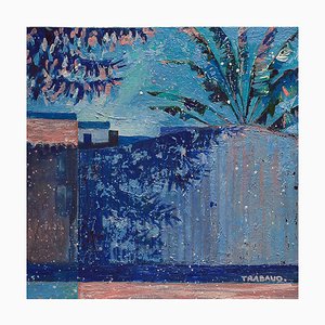 Aurélie Trabaud, Portal, Shadows Are Blue, 2022, Acrylique