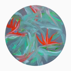 Charlotte Pivard, Hublot Vue Jungle 3, 2023, Acryl auf Holz