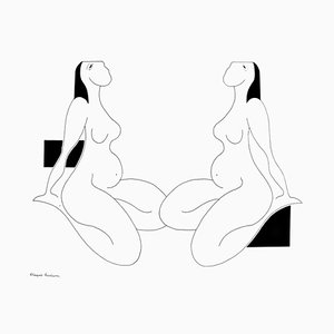 Hildegarde Handsaeme, Female Rhymes, 2019, Ink Drawing