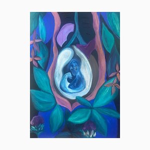 Amor De Agua, L'embryon, 2020, Acrylic & Oil on Paper