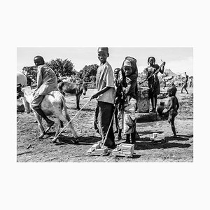 José Nicolas, Jeux d'enfants à Mongo, Tchad, 1997, Tirage Gélatino-Argent