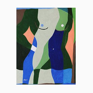 Aurélie Trabaud, Abstract Nude No. 2, 2022, Acrylic