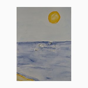 Gabrielle Rul, Float, 2021, Watercolor