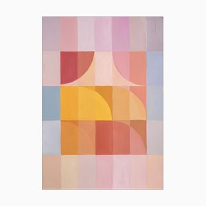 Natalia Roman, Cuerpo abstracto a través de la ventana, 2023, Acrílico sobre papel de acuarela