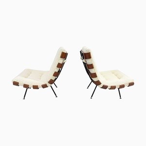 Mid-Century Costela Lounge Chairs attributed to Carlo Hauner and Martin Eisler, 1950s, Set of 2
