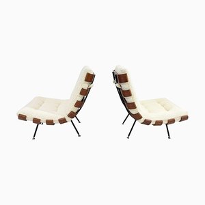 Set of Mid-Century Costela Lounge Chairs attributed to Carlo Hauner and Martin Eisler, 1950s