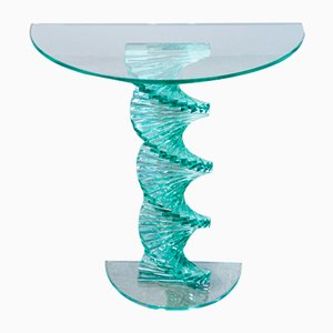 Console en Verre, Italie, 1970s