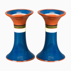 Keramik Kerzenständer, Schweden, 1960er, 2er Set