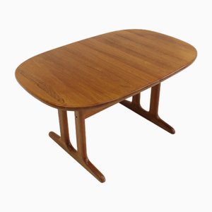 Vintage Danish Oval Extendable Dining Table from Glostrup, 1960s