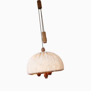 Dänische Deckenlampe aus Teak von Domus, 1960er