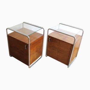 Tables de Chevet Modernistes, 1930s, Set de 2