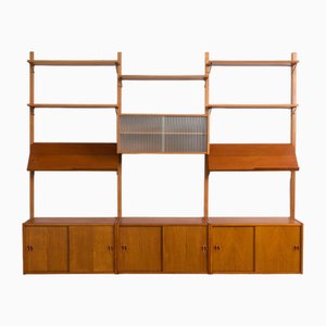 Danish 3-Bay Teak Wall Unit in the style of Poul Cadovius, 1960s