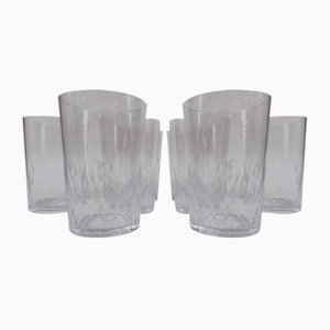 Verres Richelieu en Cristal de Baccarat, 1930s, Set de 8