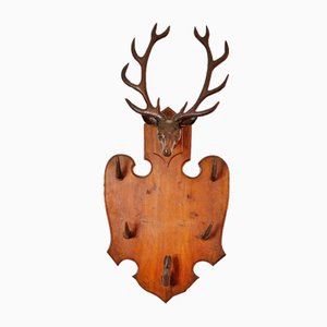 Wooden Deer Coat Rack