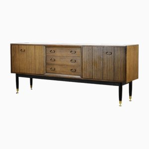 Enfilade Mid-Century en Noyer et Laiton par Donald Gomme pour G-Plan, 1960s