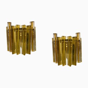 Murano Glass Trilobi Sconces, 1970s, Set of 2