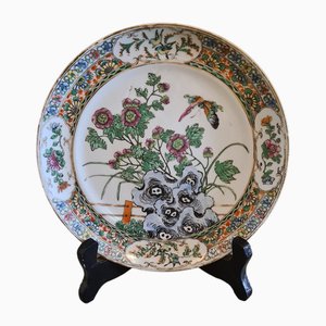 Plato chino de porcelana del siglo XIX