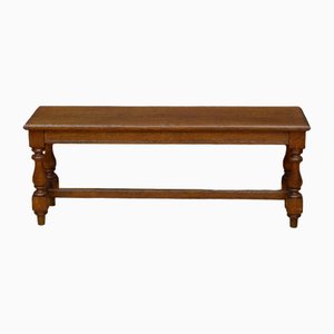 Late Victorian Oak Hall Bench, 1880s